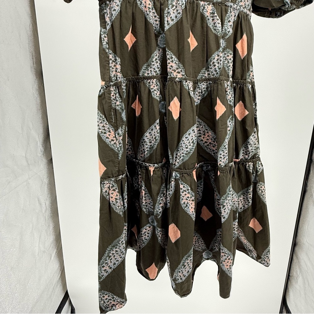 Ulla Johnson Floral Patterned Dress with Peach and Blue Accents - Picture 10 of 10
